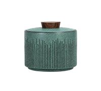 Japanese-style Ceramic Tea Caddy, Ceramic Kitchen Storage Jars with Lids
