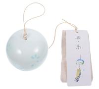 Japanese Style Ceramic Wind Bell Hanging Ornament for Home and Shop