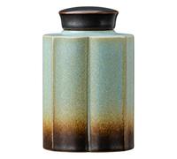 Japanese-style Ceramics Tea Canister,Ceramic Kitchen Storage Jars with Lids