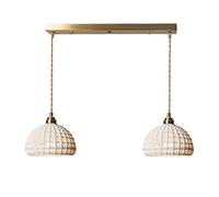 Japanese-Style Ceramics White 7.7in Hollow Out Hanging Lamp Lantern Basket Shape Pendant Light Fixture Simple Modern Indoor Dining Room Barber Shop Coffe Bar Chandelier