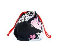 Japanese Style Cherry Blossom Drawstring Bag Japanese Kimono Handbag Jewelry Bag Coin Purse Gift Bag