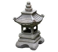 Japanese Style Courtyard Decoration Resin Solar Lamp Palace Lanterns Zen Landscape Lights Home Gardening Decoration