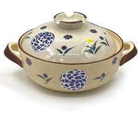 Japanese Style Donabe Earthenware Clay Pot, Ceramic Casserole Clay Pot With Lid, Stovetop Stew Pot, Hot Pot Soup Pot Bibimbap Pan For Home Kitchen(1.5L)