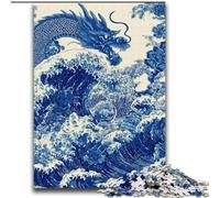 Japanese Style Dragon Puzzles for Teenagers 2000 Pieces, Challenging To Complete But Fun And Humorous Birthday Present, Gifts, Wall Art (70x100cm)