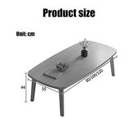 Japanese Style Folding Coffee Table - Solid Wood Window Table for Home, Computer, Dining - Design, 80x55x44CM, Perfect for Small Spaces and Modern Decor