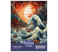 Japanese Style Is Trash Jigsaw Puzzles Puzzle for Adults Kids. 1000 Piece Art Great Gifts Challenge Toy Educational Games Home Decoration for Adults& Kids Age 14 Years Up 38x26cm/1000pcs