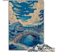 Japanese Style Landscape Jigsaw Puzzles for Teenagers 1000 Pieces, Educational Family Game Suitable for Desktop Decoration (50x75cm)