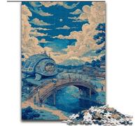 Japanese Style Landscape Jigsaws Puzzles 1000 Pieces for Teenagers Gifts, Decompressing Intellectual Educational Toy Educational Game for Birthday, Chrismas (26x38cm)