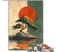 Japanese Style Landscape Puzzles for Teenagers Teens 1000pc Puzzle, Pattern Assembly Deal As Gifts for The Whole Family Suitable for And 14 (50x75cm)