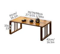 Japanese Style Low Folding Coffee Table - Modern Floor Table for Living Room & Dining Ideal for Spiritual Practices Tea & Home Decoration Perfect for Sitting on the Floor