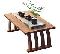 Japanese Style Low Table Coffee Table Living Room Zen Floating Sitting Table Tatami Window Table Cocktail Table (Color : Brown, Size : 70x37x31cm)