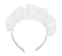 Japanese Style Maid Headband Cloth White Cosplay Accessory for Women | Soft Comfortable Secure Fit, Versatile Party Piece, Lolita Fashion Lovers