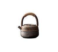 Japanese-Style Oriental Retro Traditional Style Ceramic Teapot with Rattan Handle,Household kung Fu Tea Set Teapot Tea Maker - A03