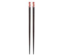 Japanese Style Pattern Wooden Chopsticks 1 Pair Natural Safe Non Comfortable Grip Quick Dry Reusable Fashion Decor for Home Use Wedding Gift (Plum Blossom Style (Big red))