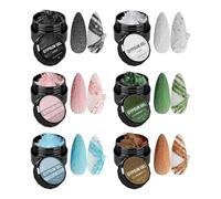 Japanese Style Plaster Nail Gel - 3D Embossed Gel With Sandy Texture & Black/White Micro-Sculpting | No-Wash Required, 6-Color Set, Beginner-Friendly & Scratch-Resistant