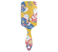 Japanese Style Polar Bears antistatic massage brush for hair growth Designed head massager for thinning hair with Ergonomic handle cepillo anti frizz para cabello