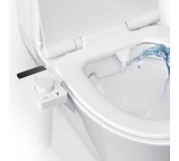 Japanese-Style Portable Non-Electric Bidet Toilet, Self-Cleaning Dual Nozzles, Adjustable Pressure, Ultra-Slim, Front/rear Spray