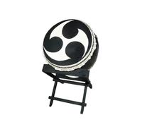 Japanese-Style Rolled-Edge Taiko Drum, Loud And Durable, Suitable for Festival Band Performances, Includes Drums Stand,53CM