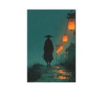 Japanese Style Samurai Ronin Art Painting Canvas Poster Bedroom Decor Landscape Office Room Decor Gift 12" L X 18" W