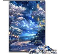 Japanese Style Scenery 1000 Piece Jigsaw Puzzles, Art Interesting Stress Reduction Wishlist with Santa Claus for Age 14 (50x75cm)