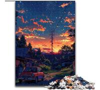 Japanese Style Scenery Adult Jigsaws 1000 Piece, Stress Reliever Staycation Kill Time with Matching Poster And Trivia Sheet (26x38cm)