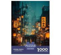 Japanese style scenery Jigsaw Puzzles Puzzle for Adults Kids. 1000 Pieces Life in Japan Great Gifts Challenge Toy Educational Game Home Decoration for Educational Games Gifts 70x50cm/1000pcs