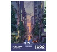 Japanese style scenery Jigsaw Puzzles Puzzle for Adults Kids. 1000 Pieces Life in Japan Whimsical Challenge Toy Educational Games Home Decoration for Educational Games Gifts 38x26cm/1000pcs