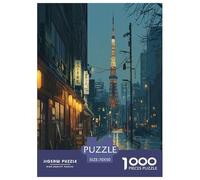 Japanese style scenery Jigsaw Puzzles Puzzles for Adults Kids. 1000 Piece Life in Japan Great Gifts Challenge Toy Educational Games Home Decoration for Adults& Kids Age 14 Years Up 70x50cm/1000pcs