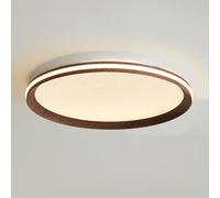 Japanese Style Simplicity Ceiling Lights Energy Saving Creative Panel Lights Imitation Wood Grain Flush Lights 3 Dimmable Ultra-Thin Ceiling Lighting Fixtures for Kitchen, Bedroom, Living Room