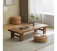 Japanese-Style Solid Wood Coffee Table Low Floor Dining & Tea Table for Bedrooms Meditation & Home Office Leisure Table Versatile Altar Table