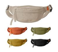 Japanese-Style Sports Chest Bag | Canvas Multi-Function Waist Pack with Detachable Shoulder Strap, All