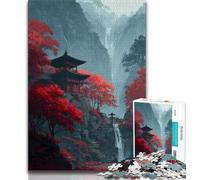 Japanese Style Temple 1000 Piece Jigsaw Puzzles for Adults & Teens,Decompressing Intellectual Educational Toy Birthday Present,Gifts,Wall Art (50x75cm)