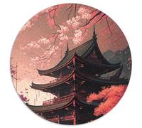 Japanese Style Temple 1000 Piece Puzzle Impossible Jigsaw Puzzles for Adults Challenging Brain Teaser for Teenagers, Family Game Night Fun 67.5x67.5cm