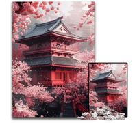Japanese Style Temple Puzzles for 1000 Piece Impossible Jigsaw Puzzles for Adults Ideal for Teenagers & Collectors, Travel Gift, Family Activity 26X38CM/10.23x14.96inch