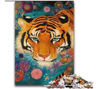 Japanese Style Tiger Adult Jigsaws 2000 Piece, Family Activity Fun at Home Activities, Birthday Present,Travel Gifts (70x100cm)