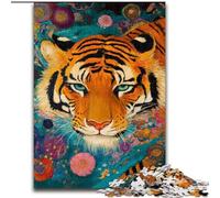 Japanese Style Tiger Jigsaws Puzzles 1000 Pieces for Adults Gifts, Pattern Assembly Fun at Home Activities, Birthday Present,Travel Gifts (50x75cm)