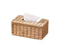 Japanese Style Tissue Box Holder Paper Box Desktop Bedside Office Coffee Table Paper Cover Case Napkin Holder Home Decor(Beige,S)
