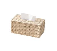Japanese Style Tissue Box Holder Paper Box Desktop Bedside Office Coffee Table Paper Cover Case Napkin Holder Home Decor(Wei,L)