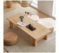 Japanese Style Vintage Tea Table Low Table Rectangular Table for Sitting on The Floor 140x60x38cm B Color