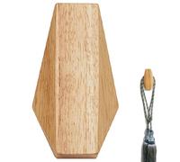 Japanese Style Wall Hooks - Solid Wood Angular Organizer, Natural Design Structure, Durable Hanging Support Feature, Elegant Entryway Storage Solution | Solid Wood Wall Hooks for Hat Bag Coat D