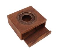 Japanese Style Walnut Teapot Warmer, Candle Tea Warmer Stove, Elegant Wooden Tea Warmer with Enhancer for Home Use, Universal Design for Teapot and Cups