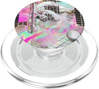 Japanese Style Wave Digital Art Modern Japan PopSockets PopGrip for MagSafe