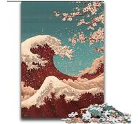 Japanese Style Waves 2000 Piece Jigsaw Puzzles for Adults Gifts, Pattern Assembly Deal As Gifts for The Whole Family Suitable for And 14 (70x100cm)
