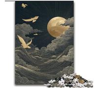 Japanese Style Waves Jigsaw Puzzles for Adults, Suitable for Ages 14 And Up Family Fun It Is Ideal As A Gift for The Whole Family (70x100cm)