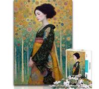 Japanese Style Woman Jigsaw Puzzles for Teenagers,for Educational Game Challenge Toy for Is Ideal As A Gift for The Whole Family 50x75cm