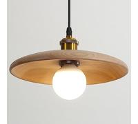 Japanese Style Wooden Chandelier, Creative Hat -Shaped Pendant Lamp Lampshade, Flush Mountain Sucks Pendant Light, E27 Base Single Hanging Light, Balcony Restaurant Decoration Lighting Fixtures