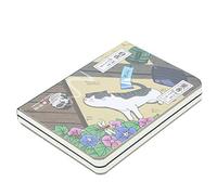 Japanese Style Writing Journal, 224 Sheets Pocket Notebook with Calendar Pages, Ruled and Grid Paper, 14.5x10.4 cm Composition Book for School, College, Daily Notes