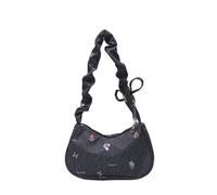 Japanese Styles Canvas Bag Shoulder Casual Sweet Aesthetic Underarm Purse for Various Occasion Vintage Japanese Styles