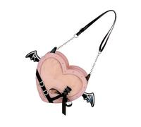 Japanese Styles Itabag Heart Shape Shoulder Bag Sweet Bows Crossbody Bag Fashion Dating Lovely Messengers Sweet Bows Shoulder Lovely Dating Teens Japanese Crossbody
