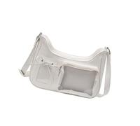 Japanese Styles Itabag Lovely Shoulder Bag Clear Crossbody Bag Fashion Dating Bag PU Leather Messengers Bag School Bag, White, 30x20cm/11.81x7.87''